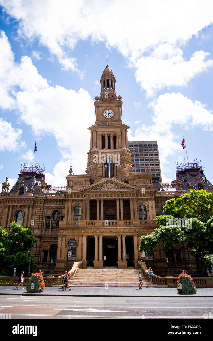 Sydney Town Hall in Australia. Foto Stock