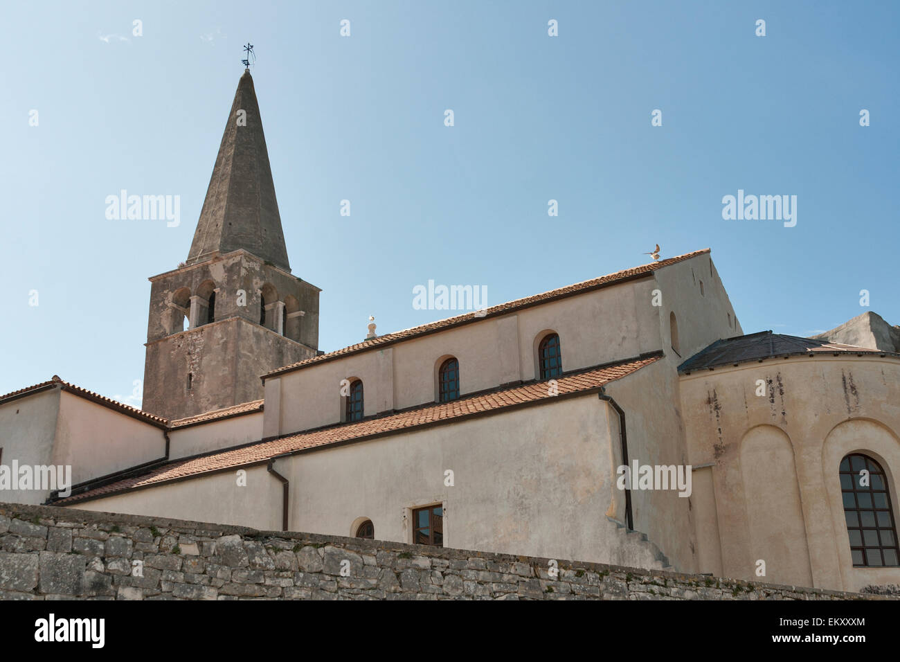Basilica Eufrasiana di Parenzo in Istria, Croazia. UNESCO - Sito Patrimonio dell'umanità. Foto Stock
