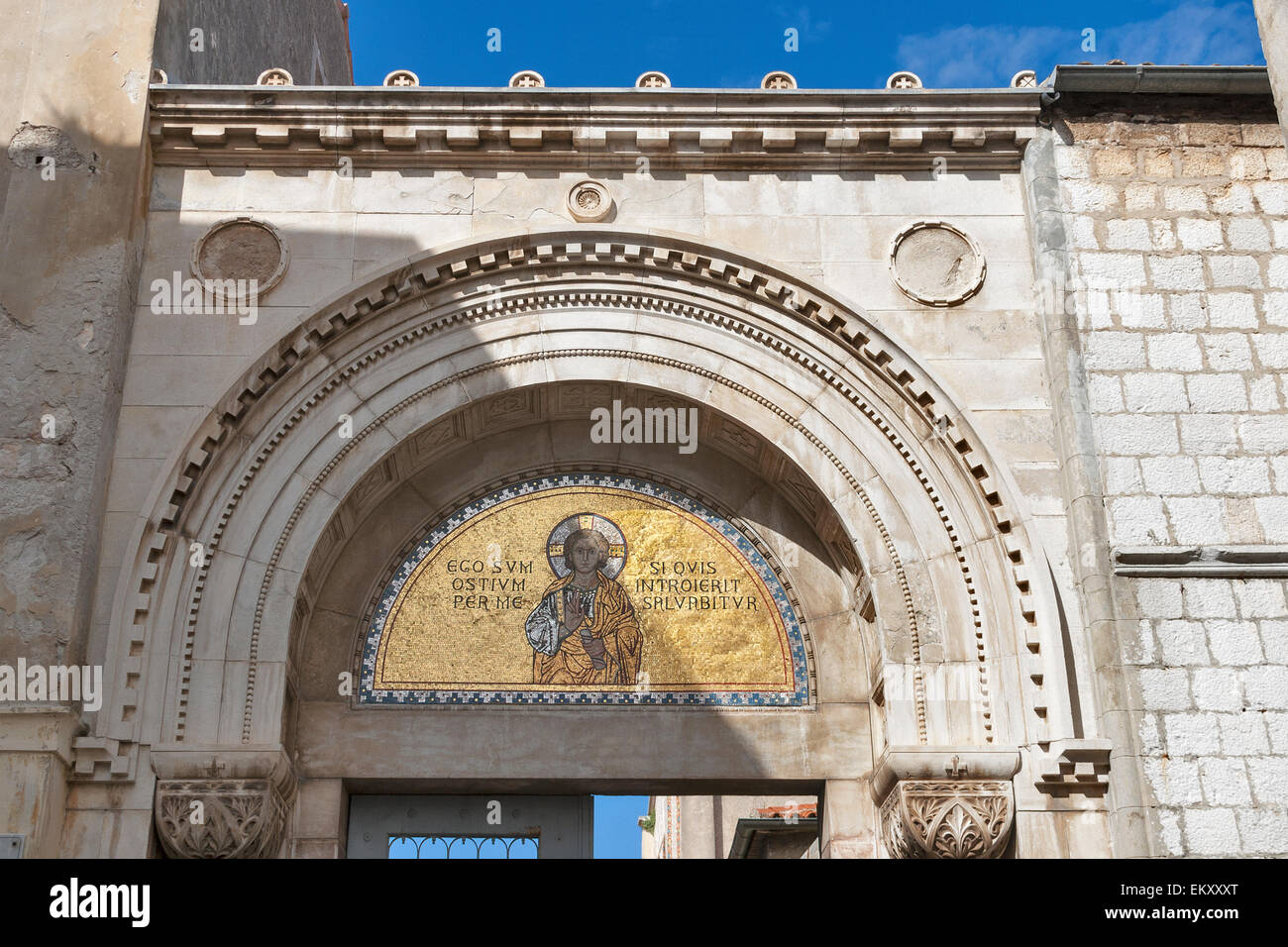 Basilica Eufrasiana di Parenzo in Istria, Croazia. UNESCO - Sito Patrimonio dell'umanità. Foto Stock