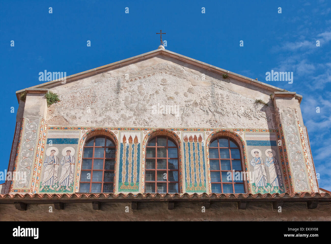 Basilica Eufrasiana di Parenzo in Istria, Croazia. UNESCO - Sito Patrimonio dell'umanità. Foto Stock