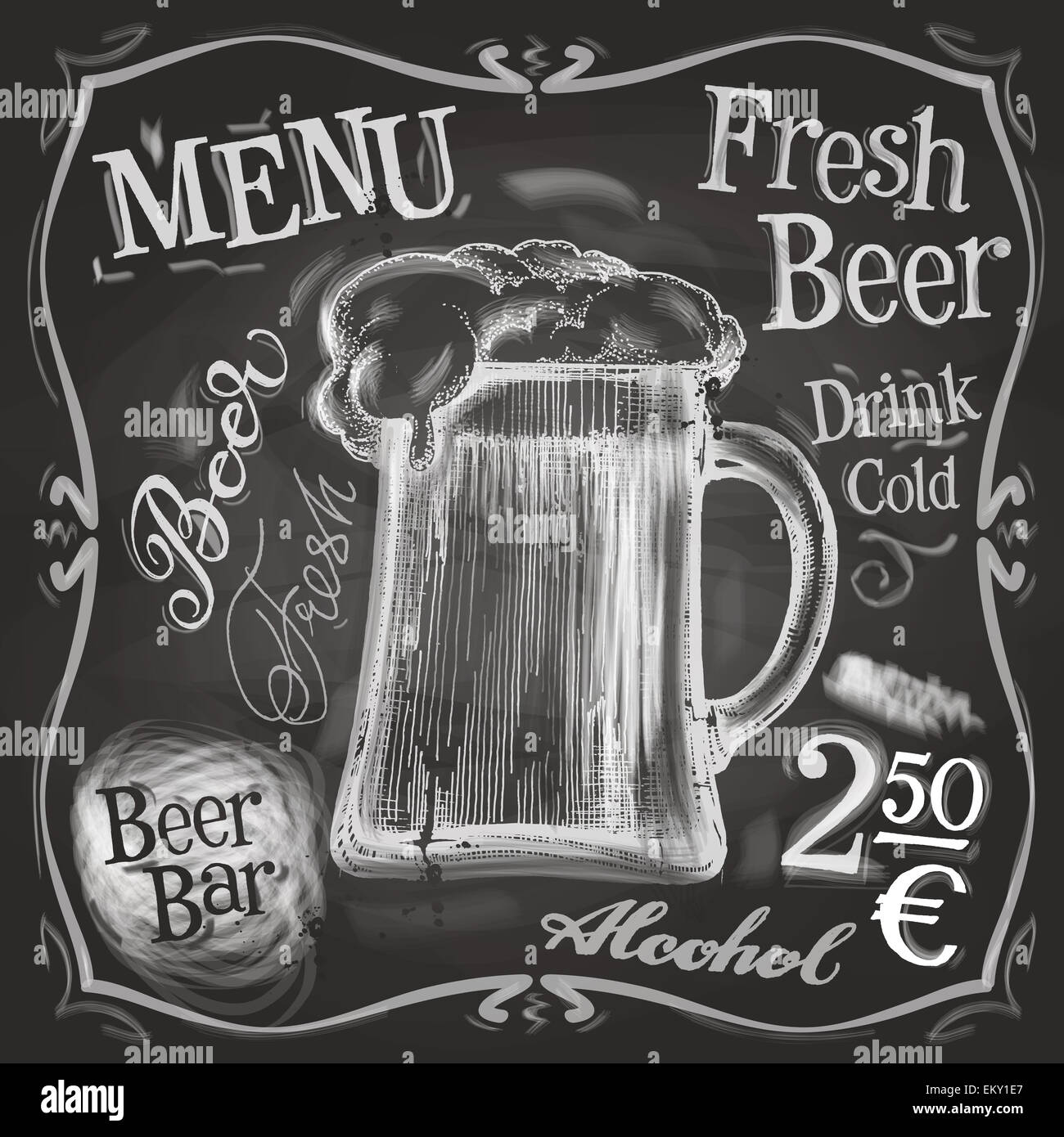 Vettore di pub logo design modello. boccale di birra o menu icona della scheda. Foto Stock