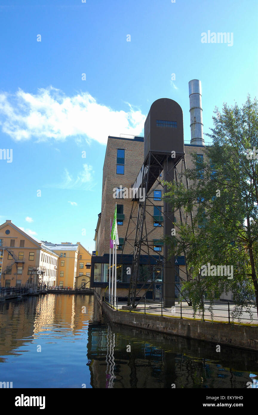 L'Ufficio del turismo in un vecchio edificio in fabbrica a Norrköping Svezia Foto Stock