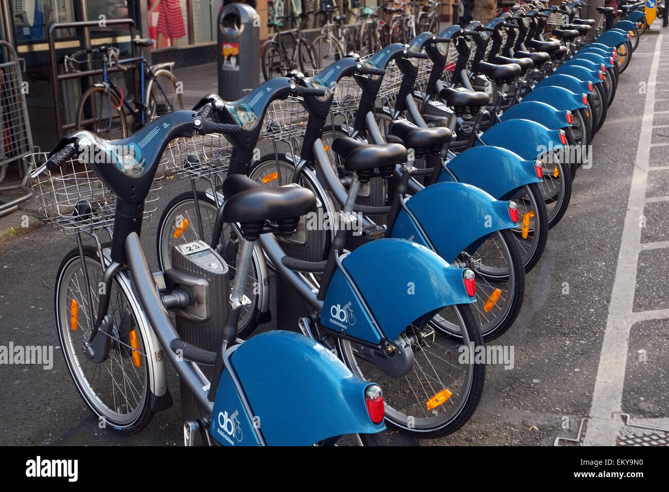 Stazione bike Bike Dublino regime Capitale Irlanda Foto Stock