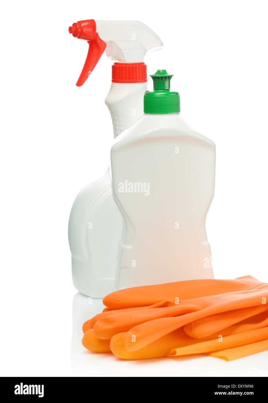 Glowes e bottiglie Foto Stock