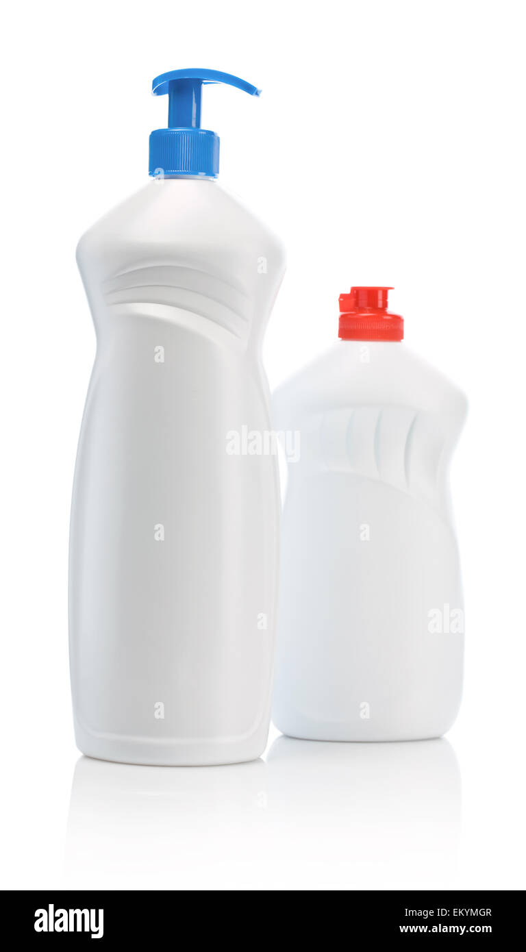 Piccoli e grandi bottiglie Foto Stock