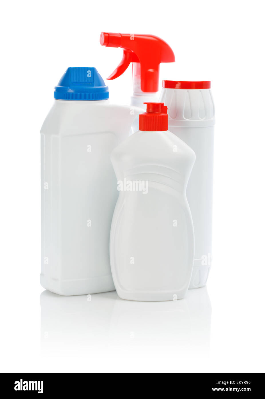 Quattro pulitori bianco Foto Stock