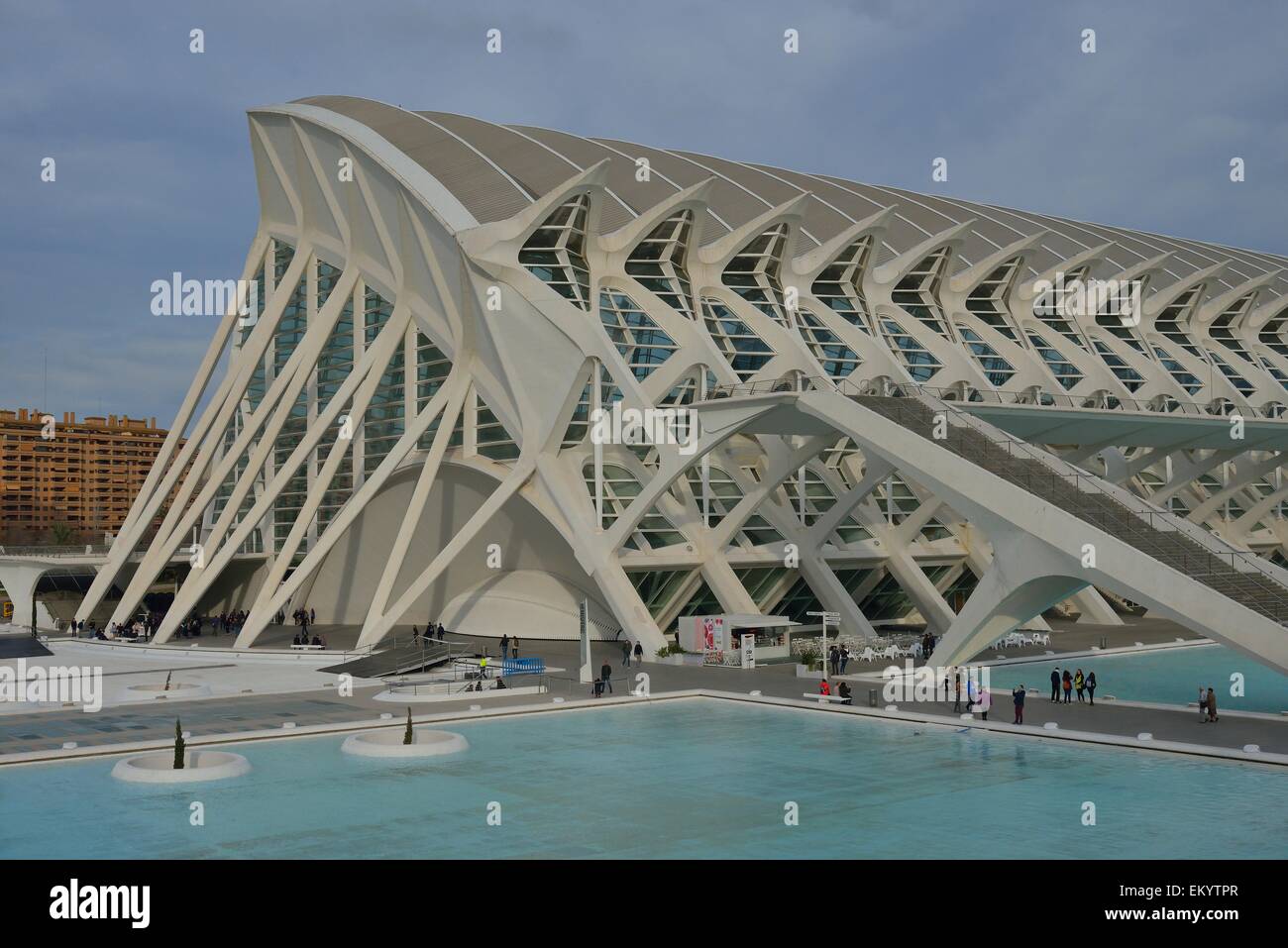 Museo de las Ciencias, Ciudad de las Artes y las Ciencias, Città delle arti e delle Scienze di Valencia, Spagna Foto Stock