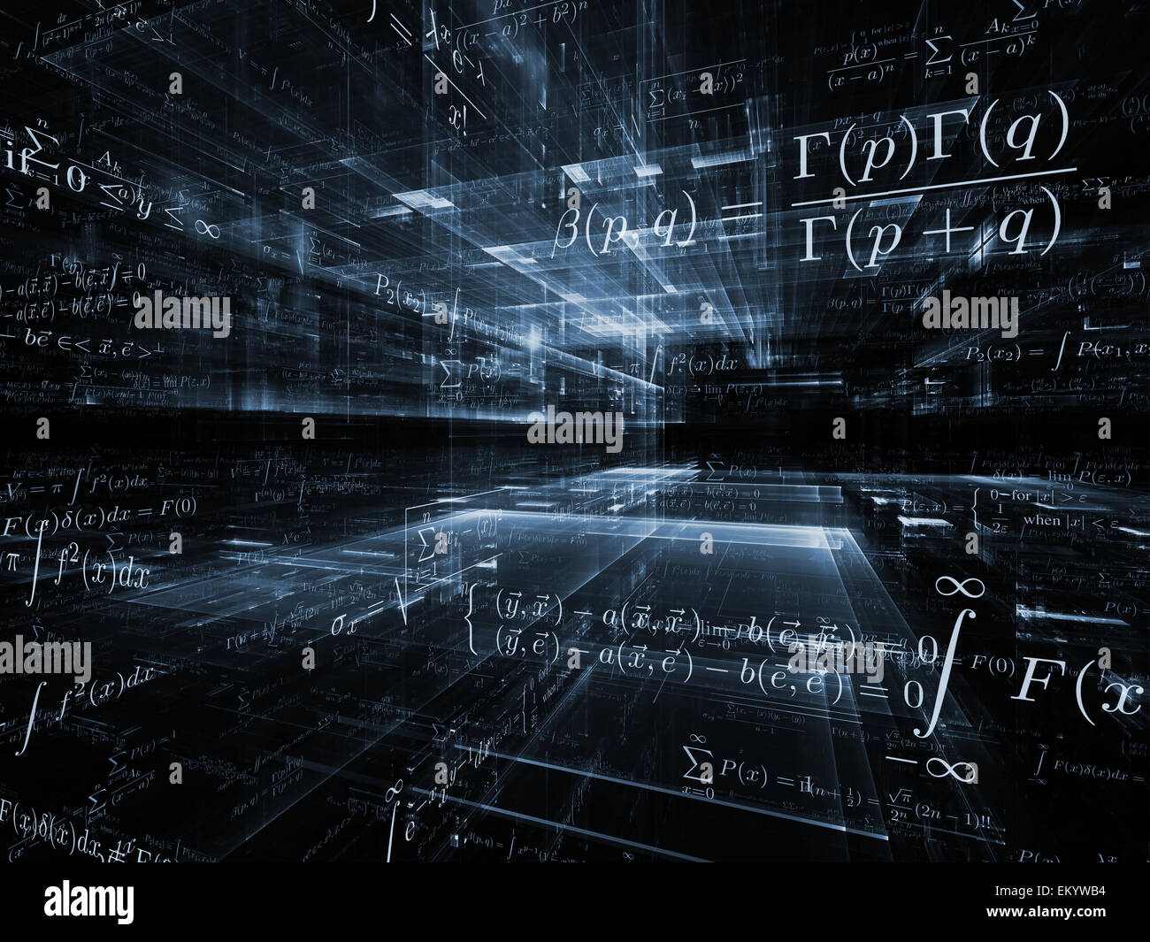 Sfondo di matematica Foto Stock