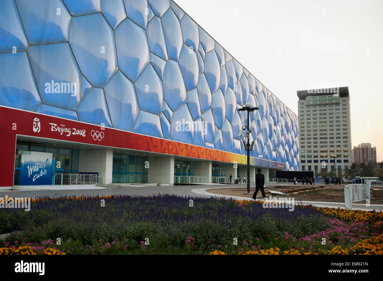 National Aquatics Centre costruito per i Giochi Olimpici di Pechino 2008, Pechino Foto Stock