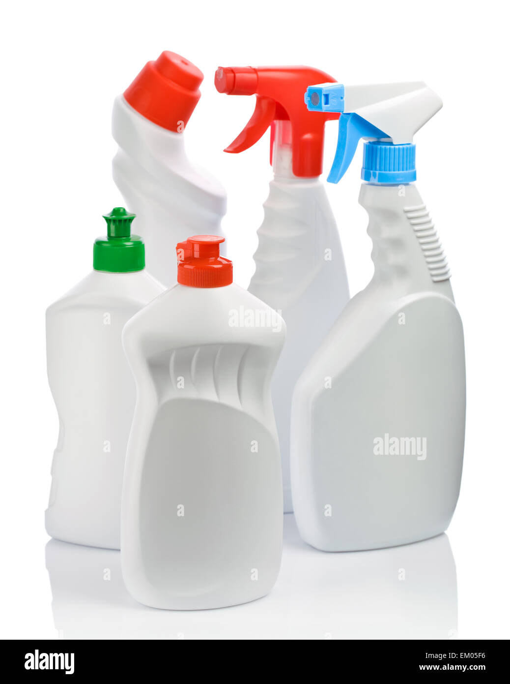Multy bottiglia per pulire Foto Stock