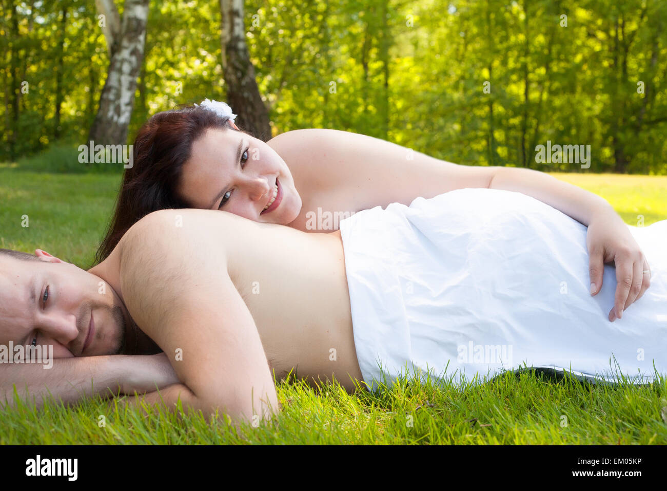 Felice coppia romantica Foto Stock