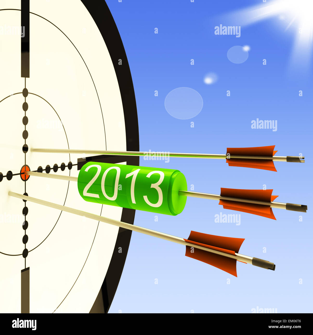 2013 Mostra Target Business Plan Meteo Foto Stock