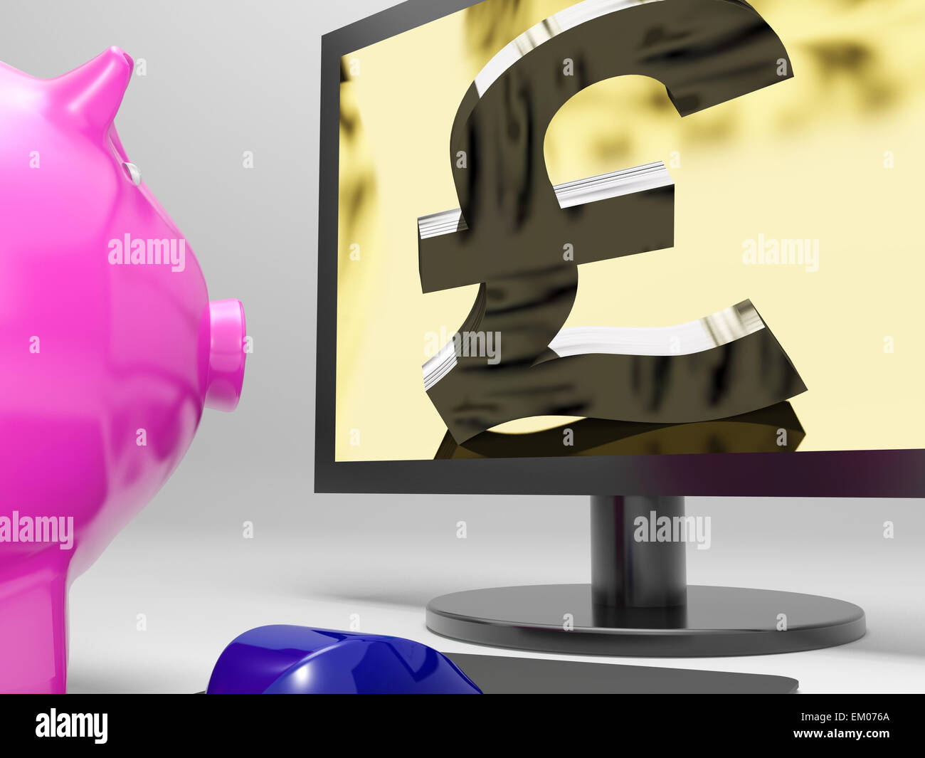 Pound schermata mostra Sterling soldi per finanziare il profitto Foto Stock