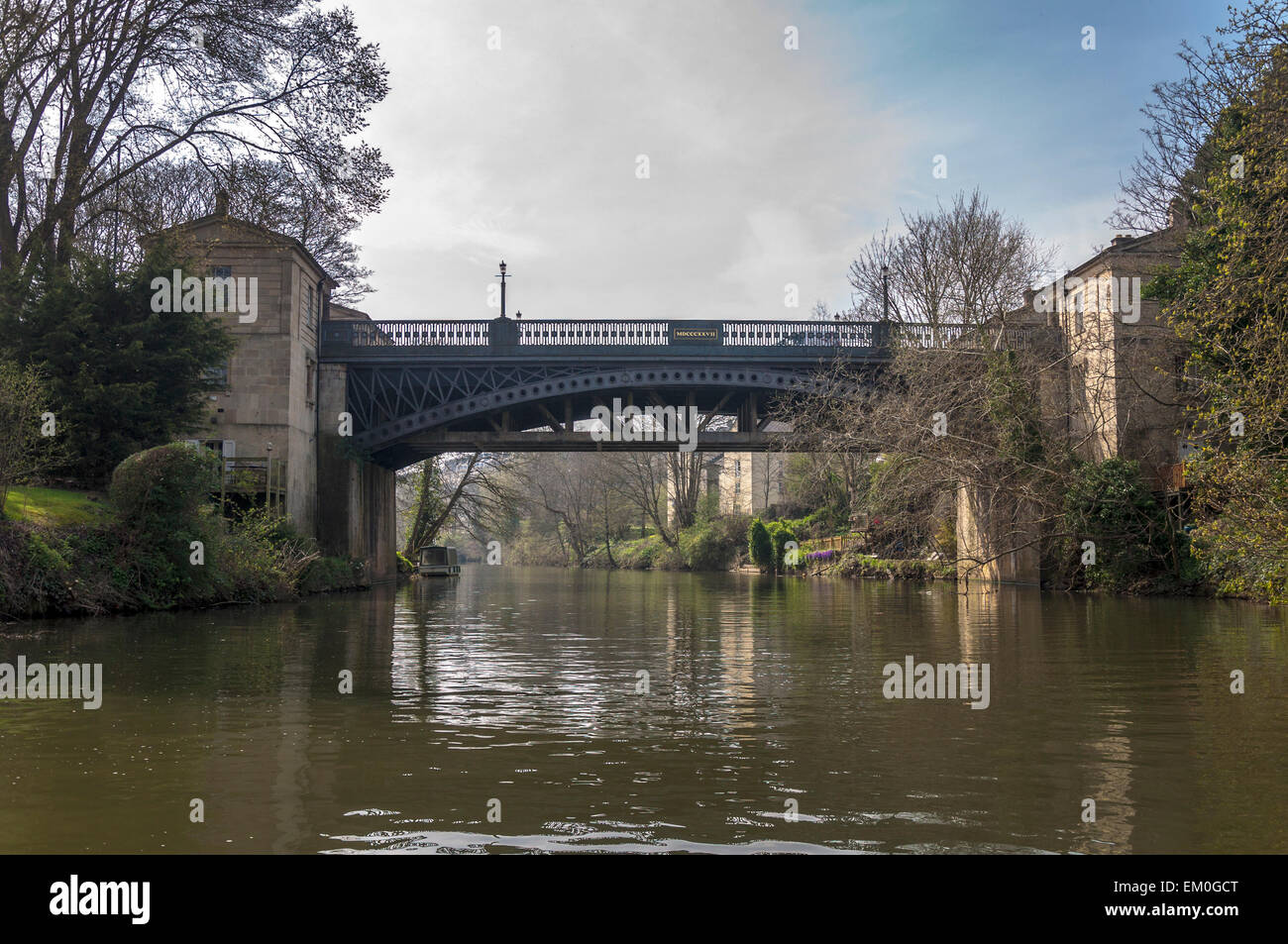 Cleveland ponte sopra il fiume Avon a Bath Somerset England Regno Unito Foto Stock