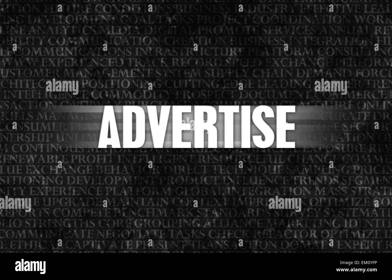 Pubblicizzare Foto Stock