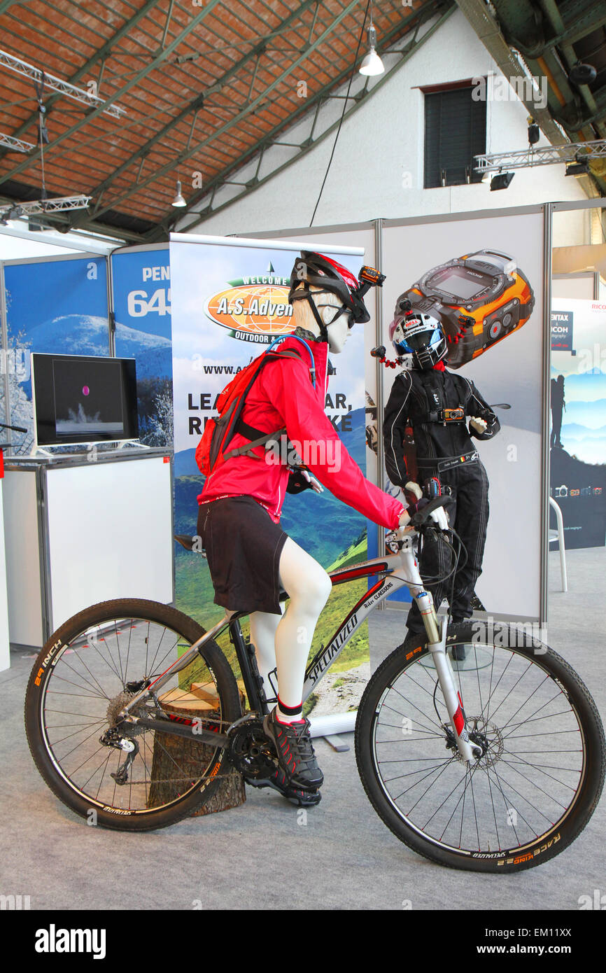 Come avventure stand a giorni di imaging 2015 in Tour & Taxi a Bruxelles Foto Stock