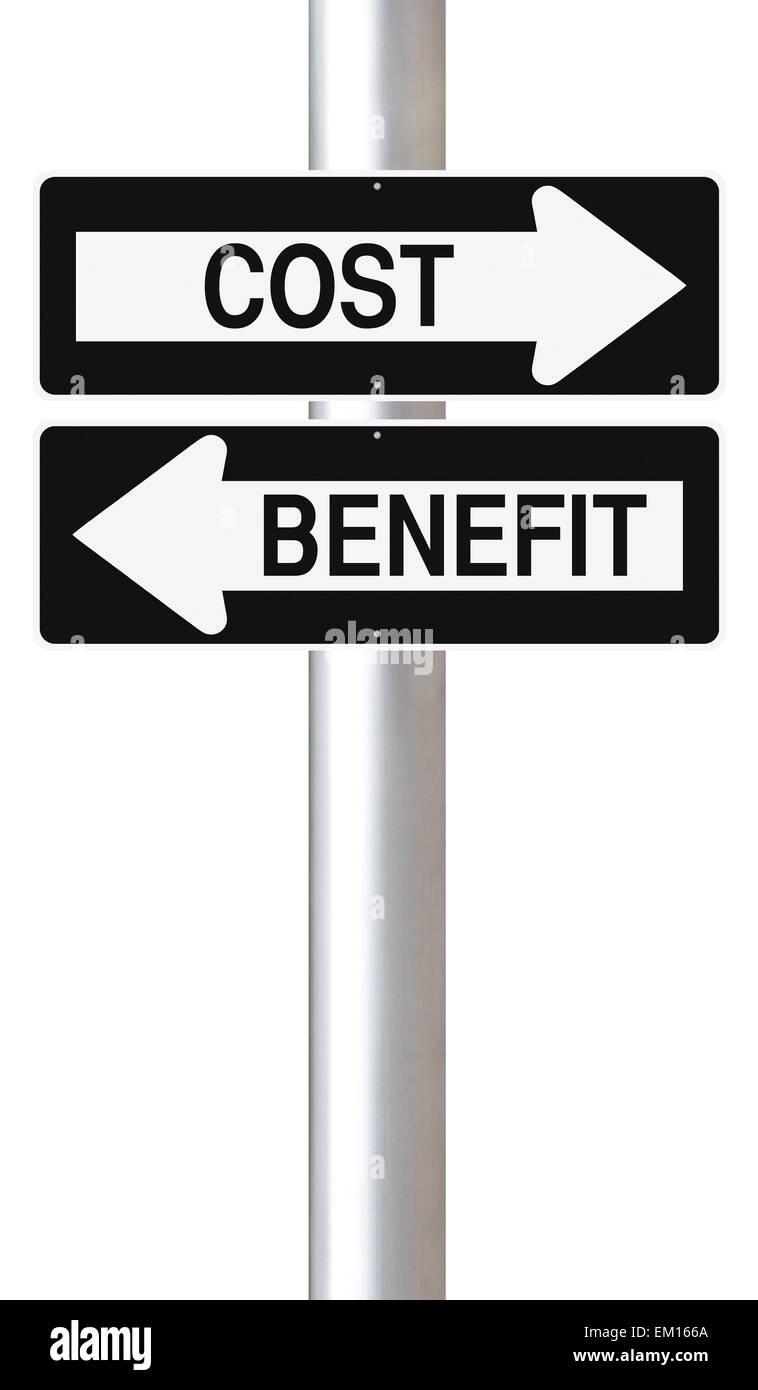 Analisi costi benefici Foto Stock