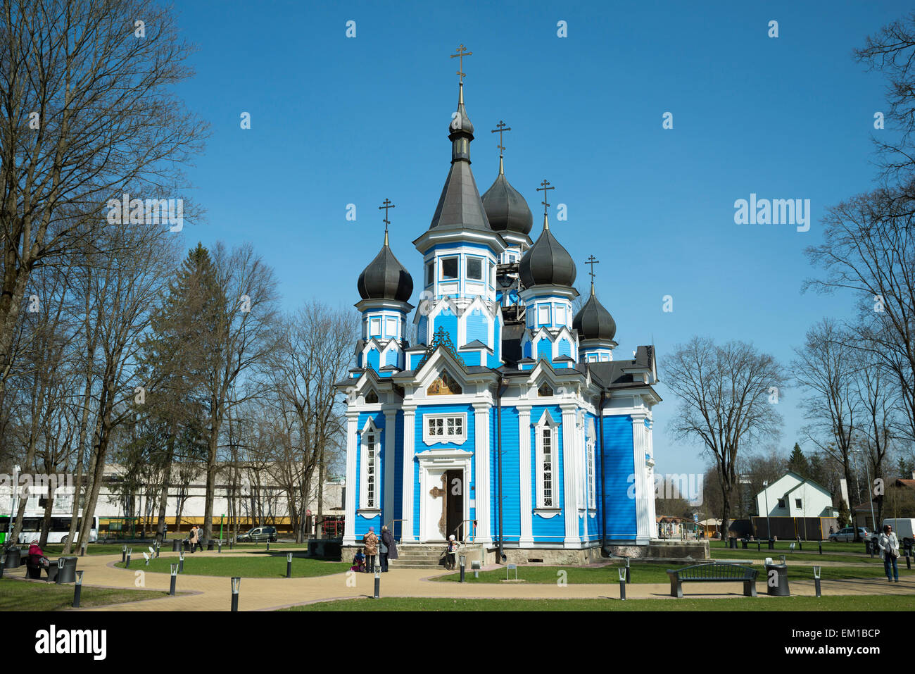 La gioia di tutti coloro che il dolore Chiesa, Druskininkai, Alytus County, Lituania Foto Stock