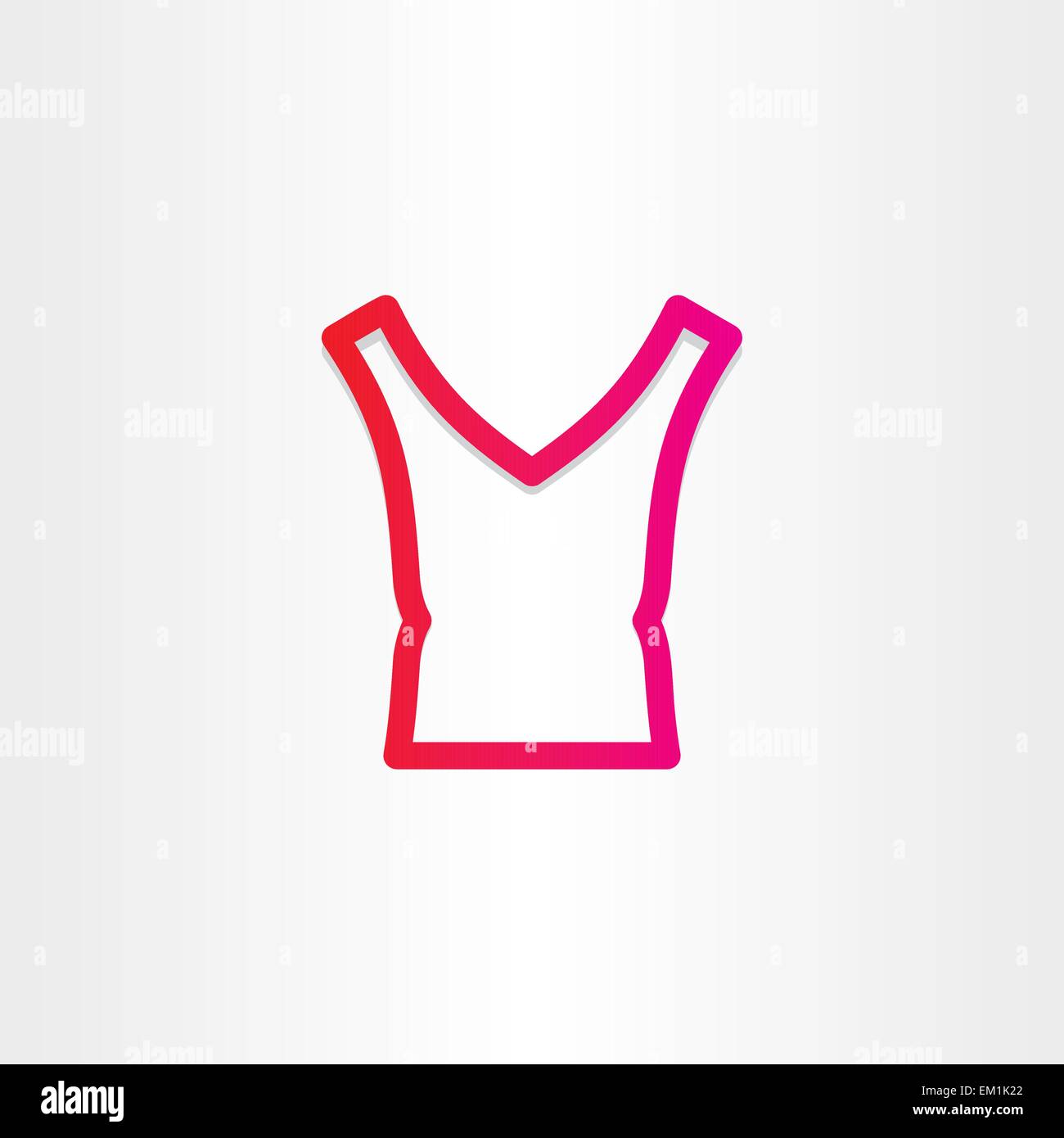 Blusa femminile moda donna icona design etichetta Illustrazione Vettoriale