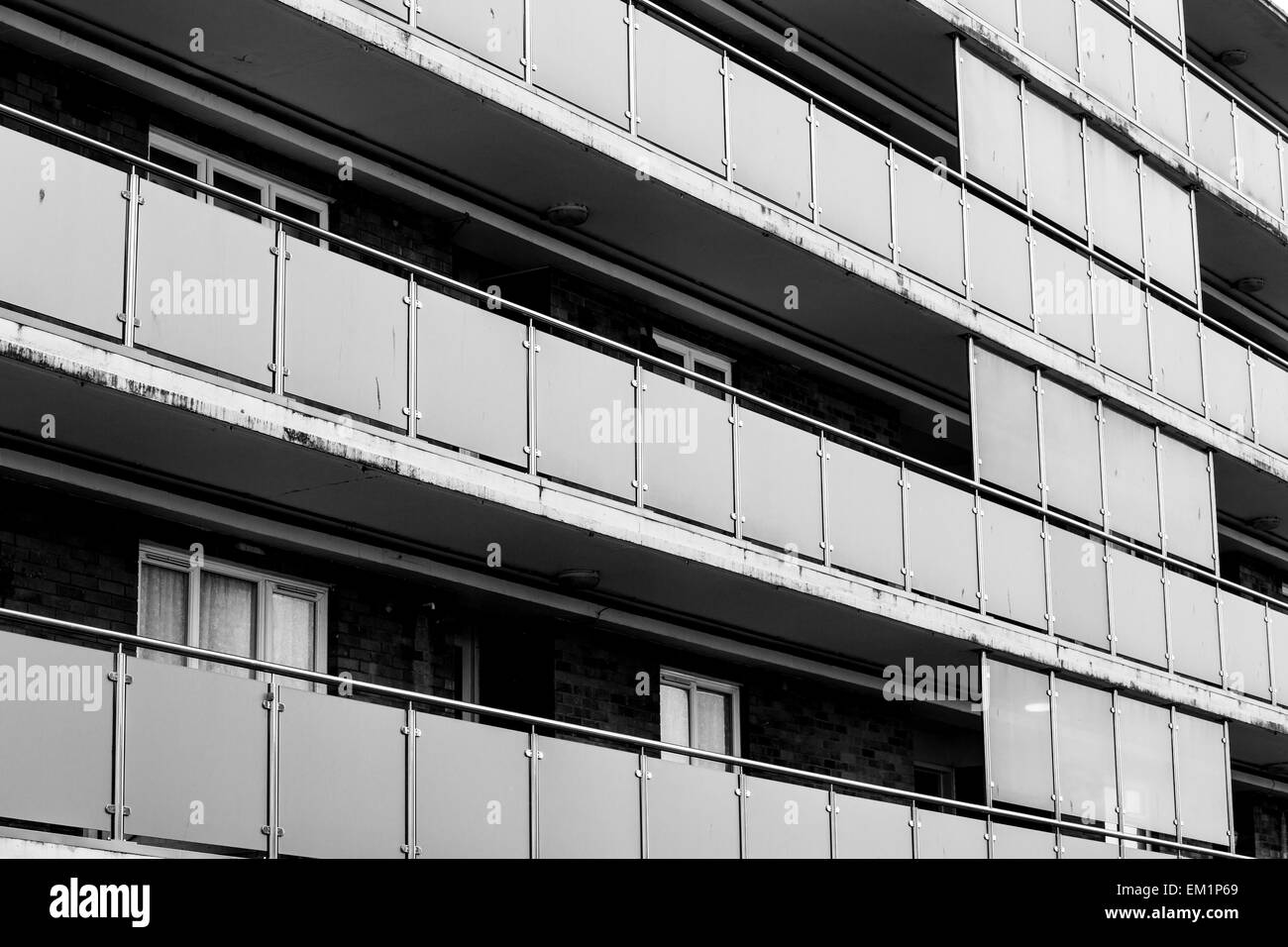 Bianco e Nero Appartamenti in Poole, Dorset Foto Stock