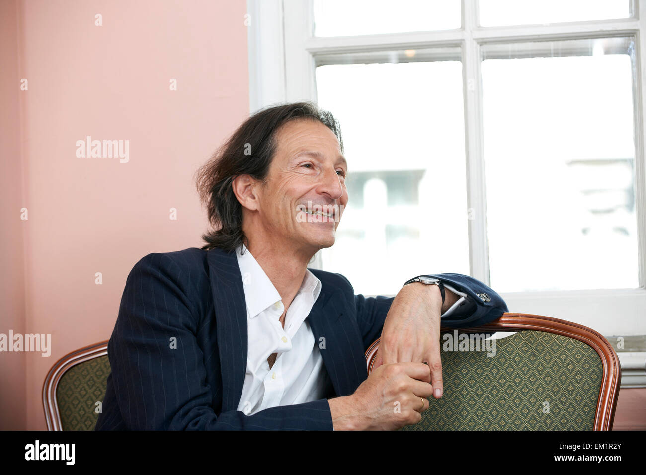 Anthony Sattin al oldie pranzo letterario, 14/04/15 Foto Stock