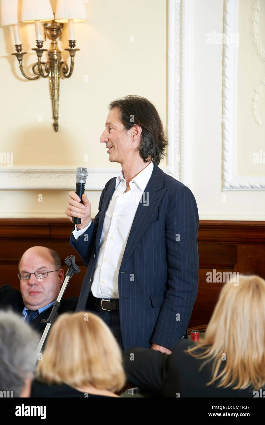 Anthony Sattin al oldie pranzo letterario, 14/04/15 Foto Stock