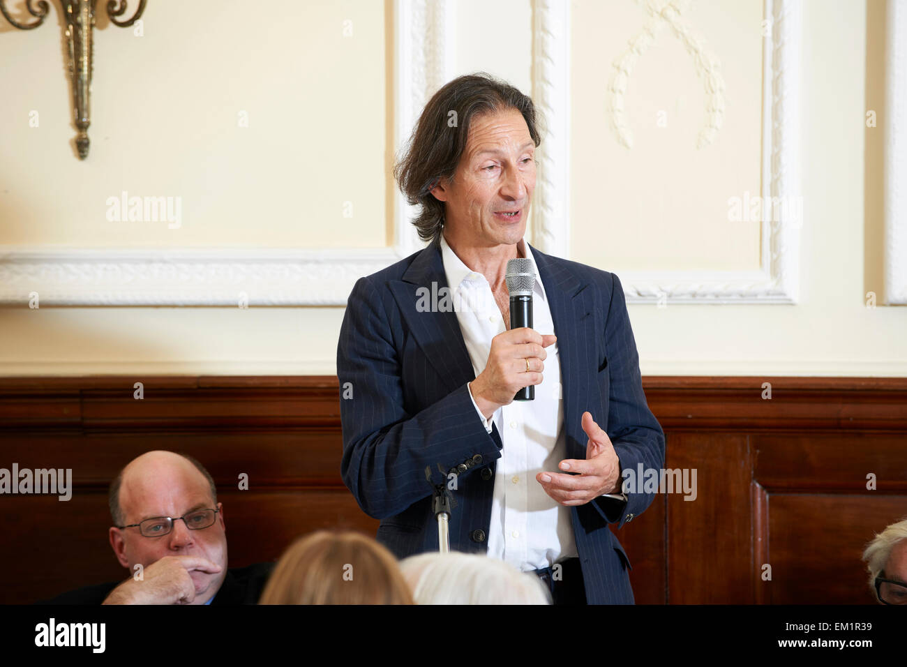 Anthony Sattin al oldie pranzo letterario, 14/04/15 Foto Stock