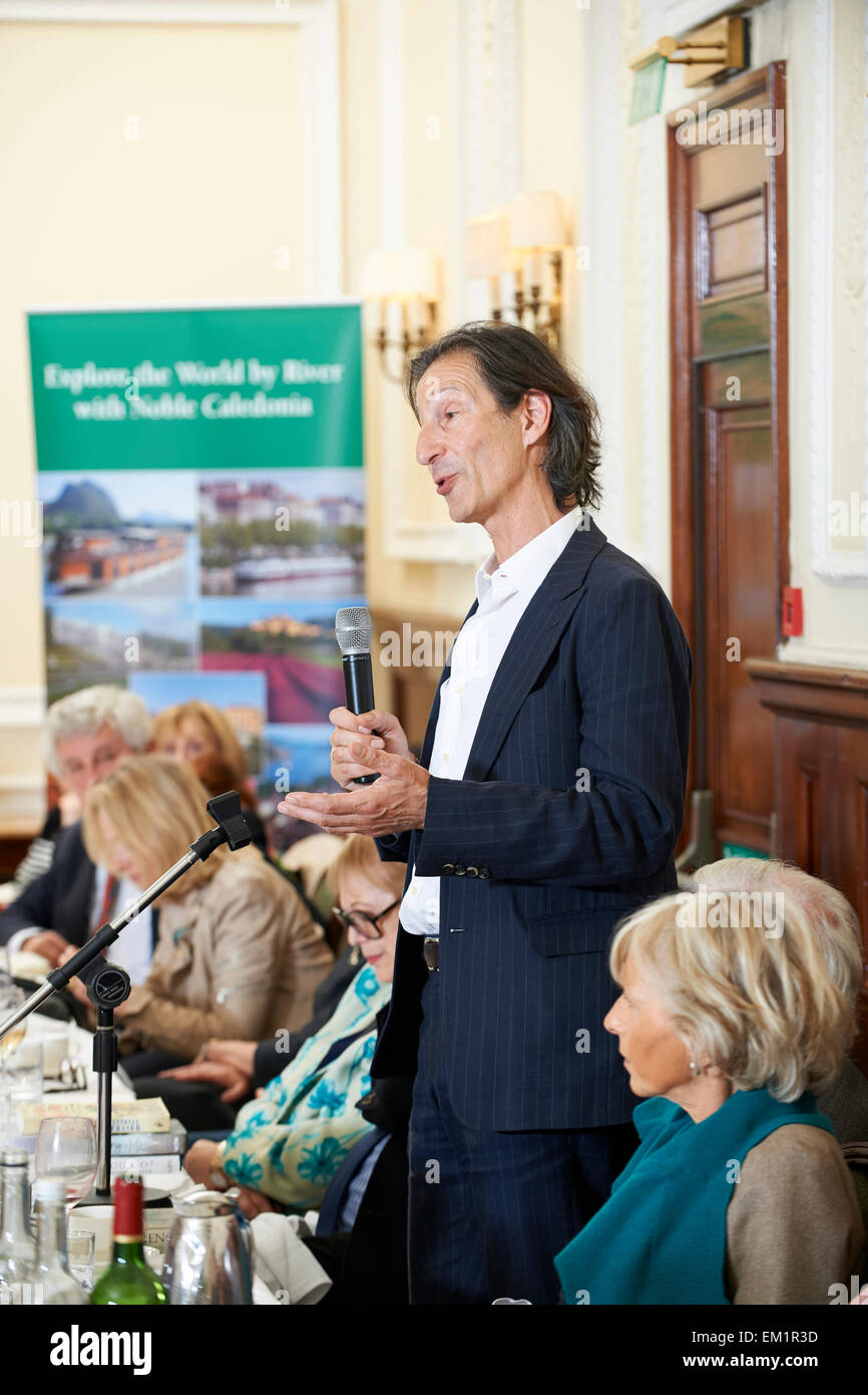 Anthony Sattin al oldie pranzo letterario, 14/04/15 Foto Stock