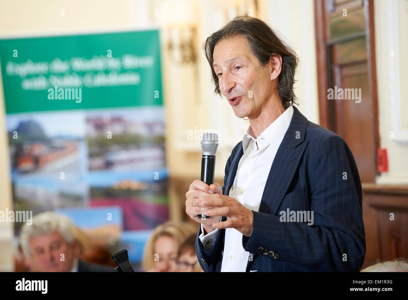 Anthony Sattin al oldie pranzo letterario, 14/04/15 Foto Stock