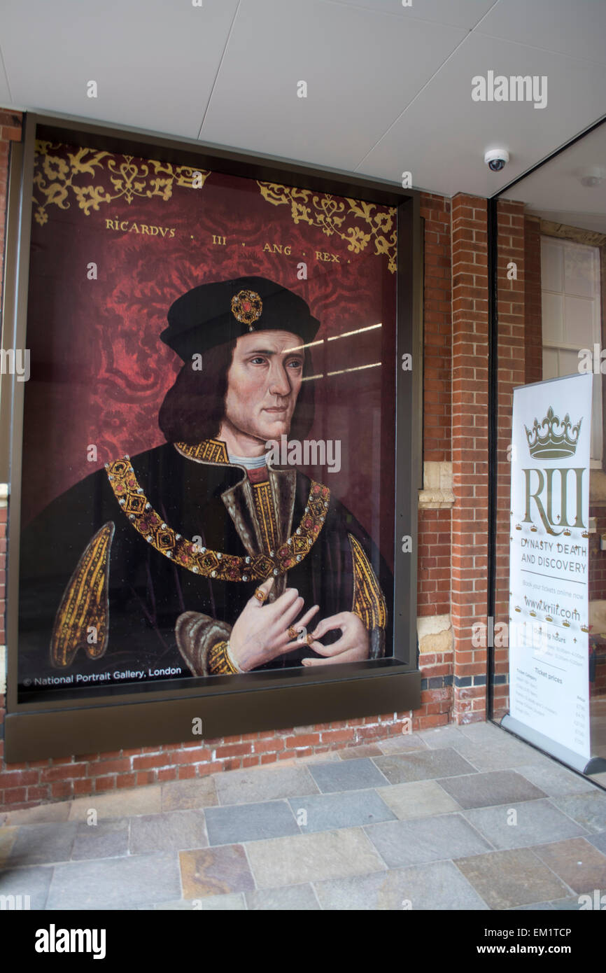 Entrata del re Richard III Visitor Center di Leicester, England, Regno Unito Foto Stock