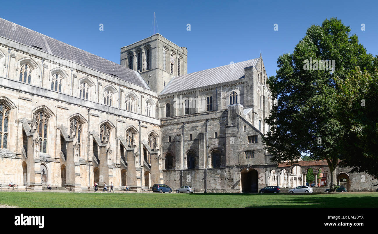 La Cattedrale di Winchester, Winchester, England, Regno Unito Foto Stock