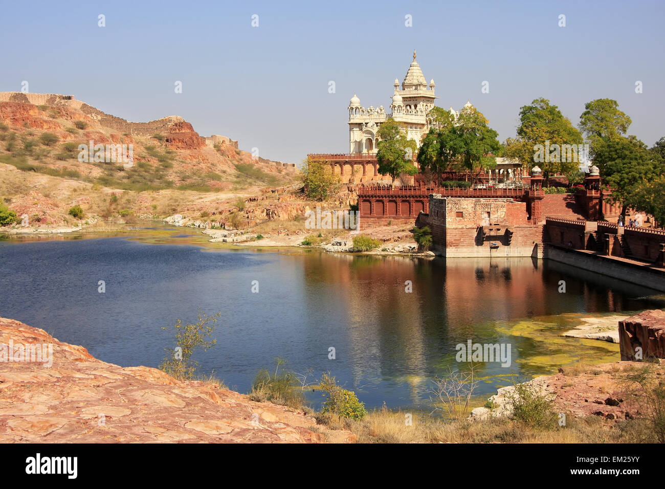 Jaswant Thada Mausoleo, Jodhpur, Rajasthan, India Foto Stock