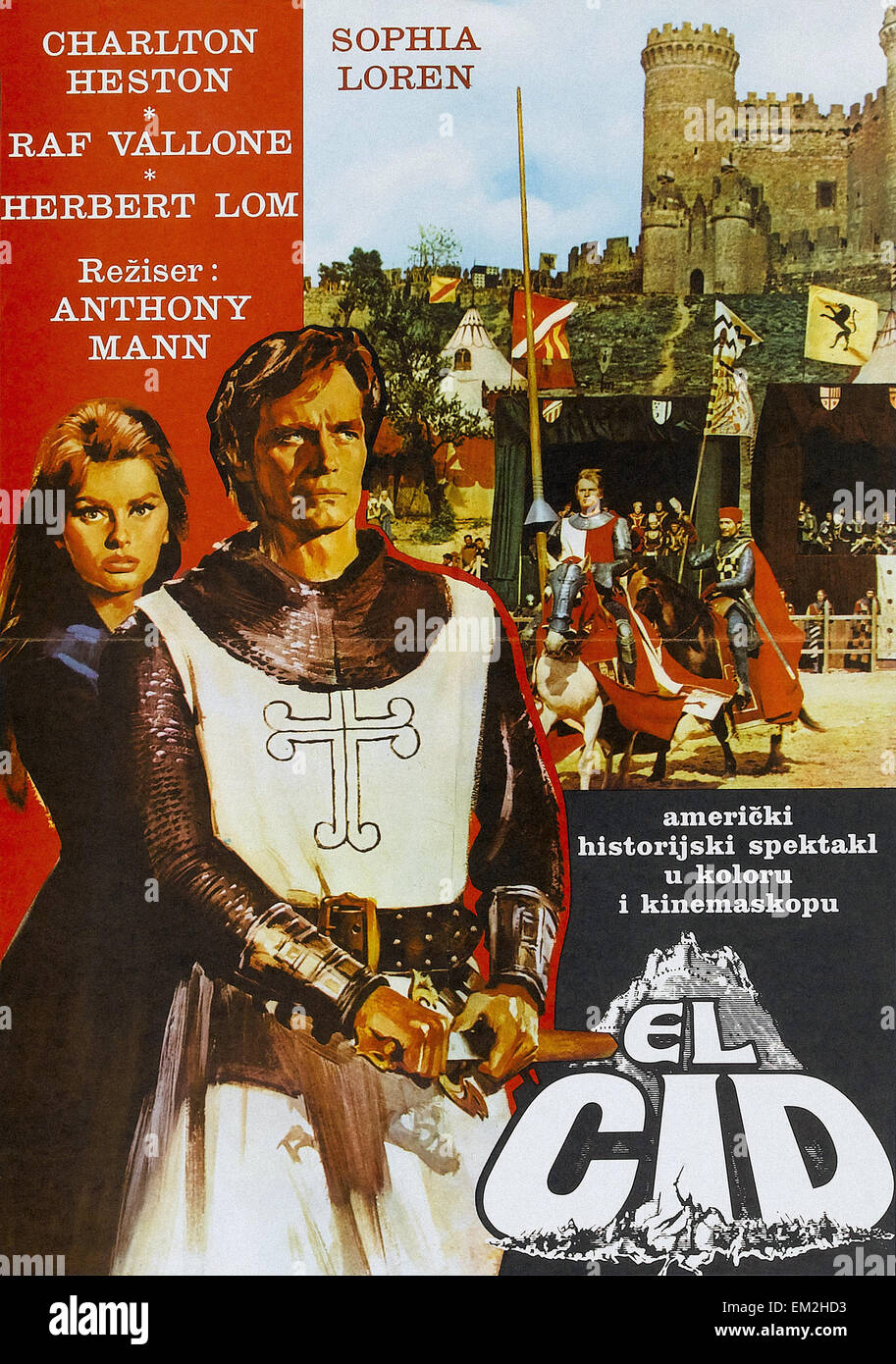 El Cid - poster del filmato Foto stock - Alamy