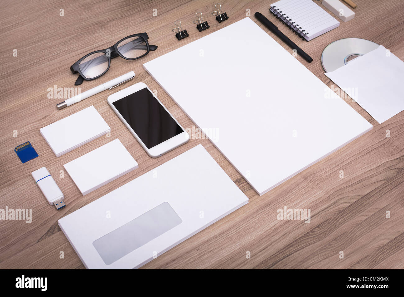 Identity Design modello. Fermo mockup Foto Stock