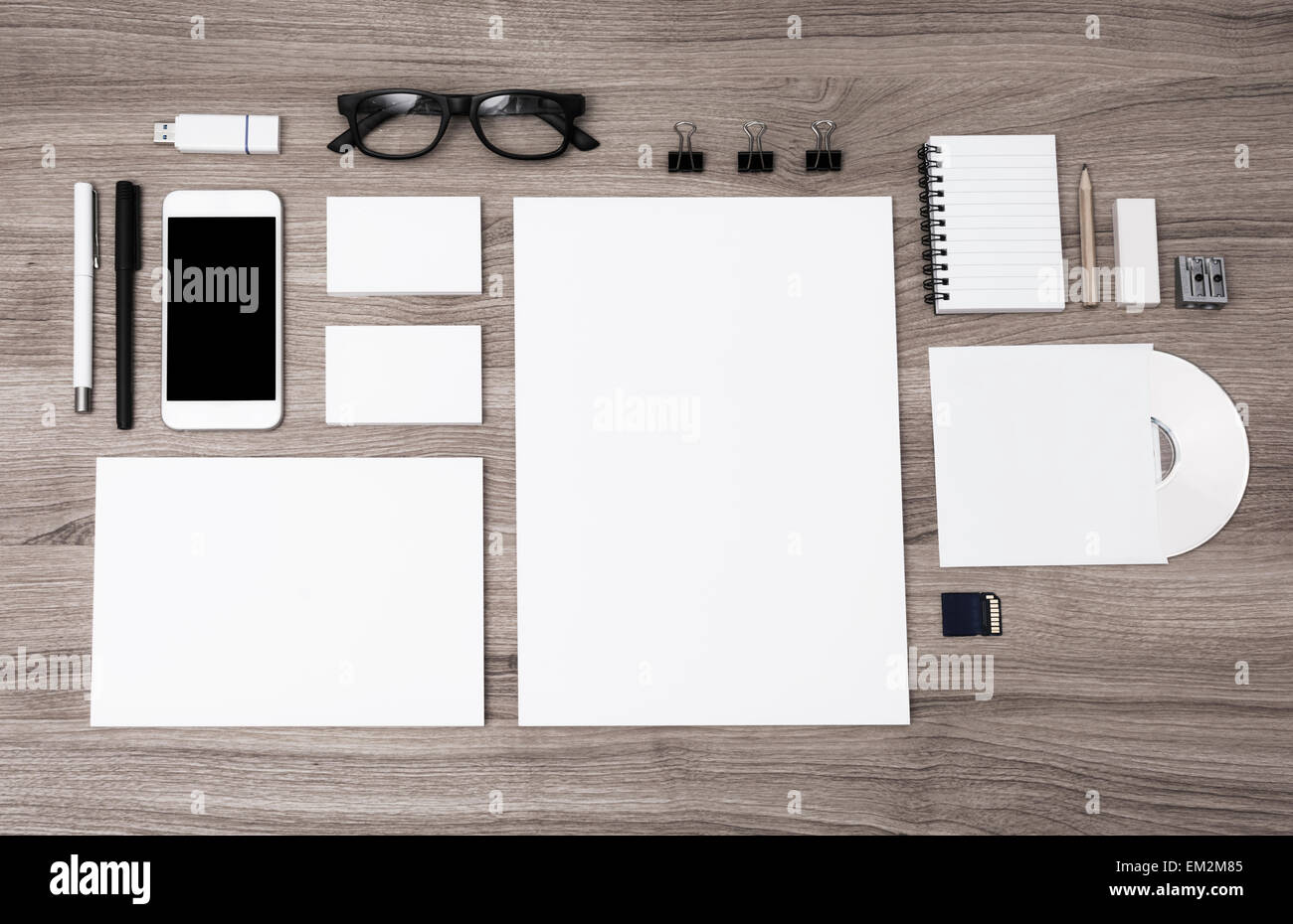 Identity corporate design mockup del modello Foto Stock