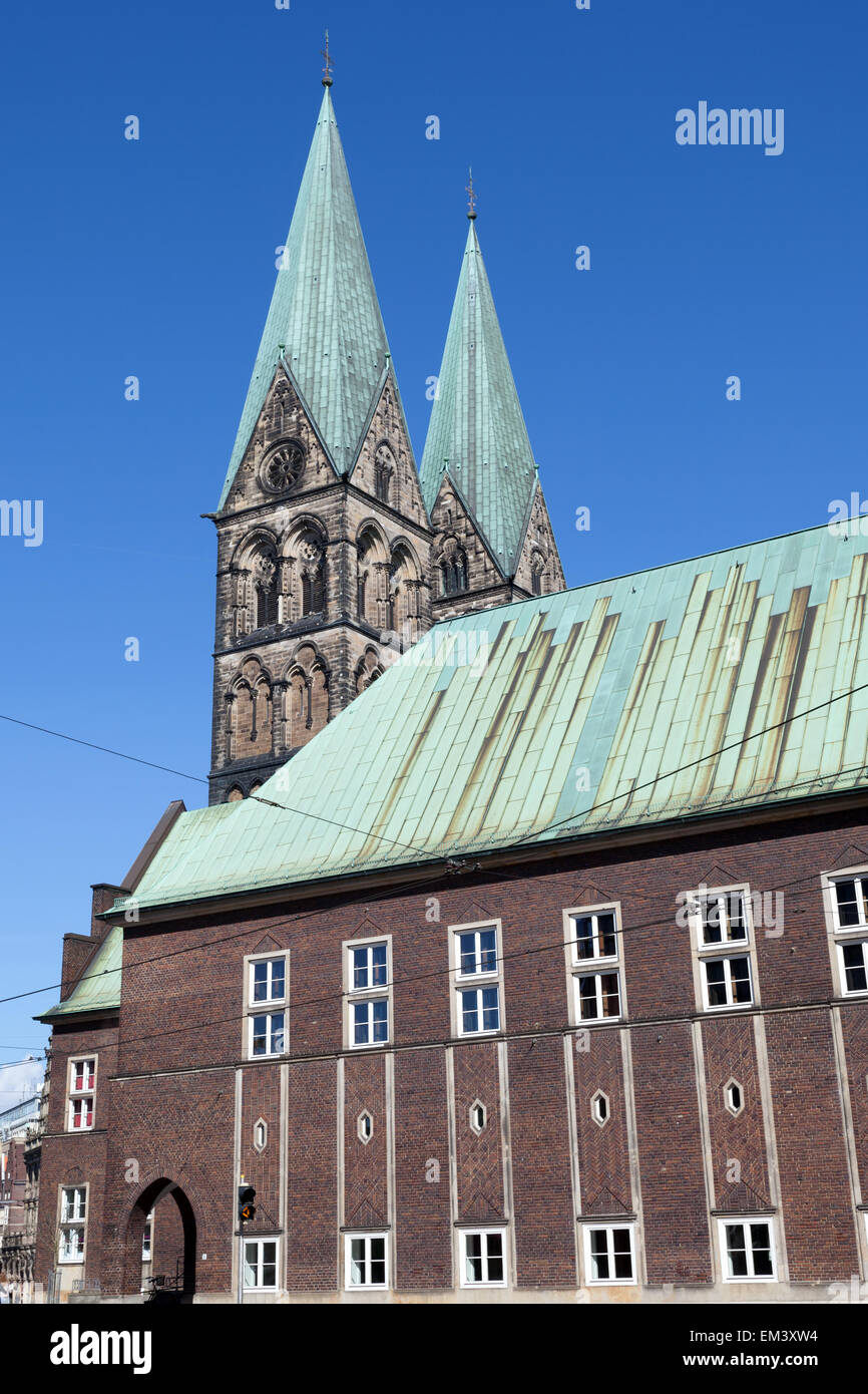 La Cattedrale di Brema nella città di Brema, Germania Foto Stock