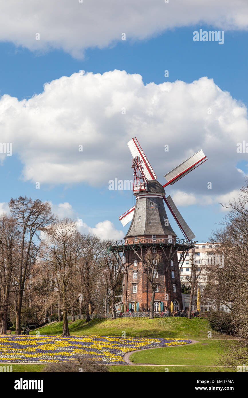 Storico mulino nella città di Brema, Germania Foto Stock