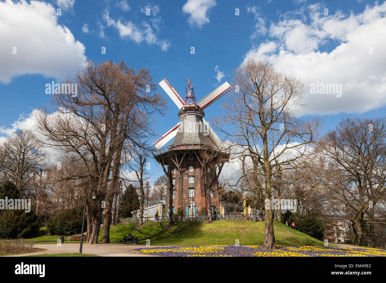 Storico mulino nella città di Brema, Germania Foto Stock