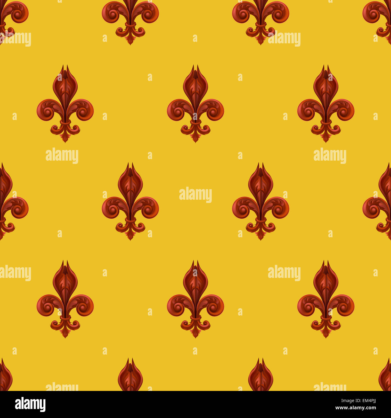 Un background seamles dotato di un pattern di fleur se lis Foto Stock