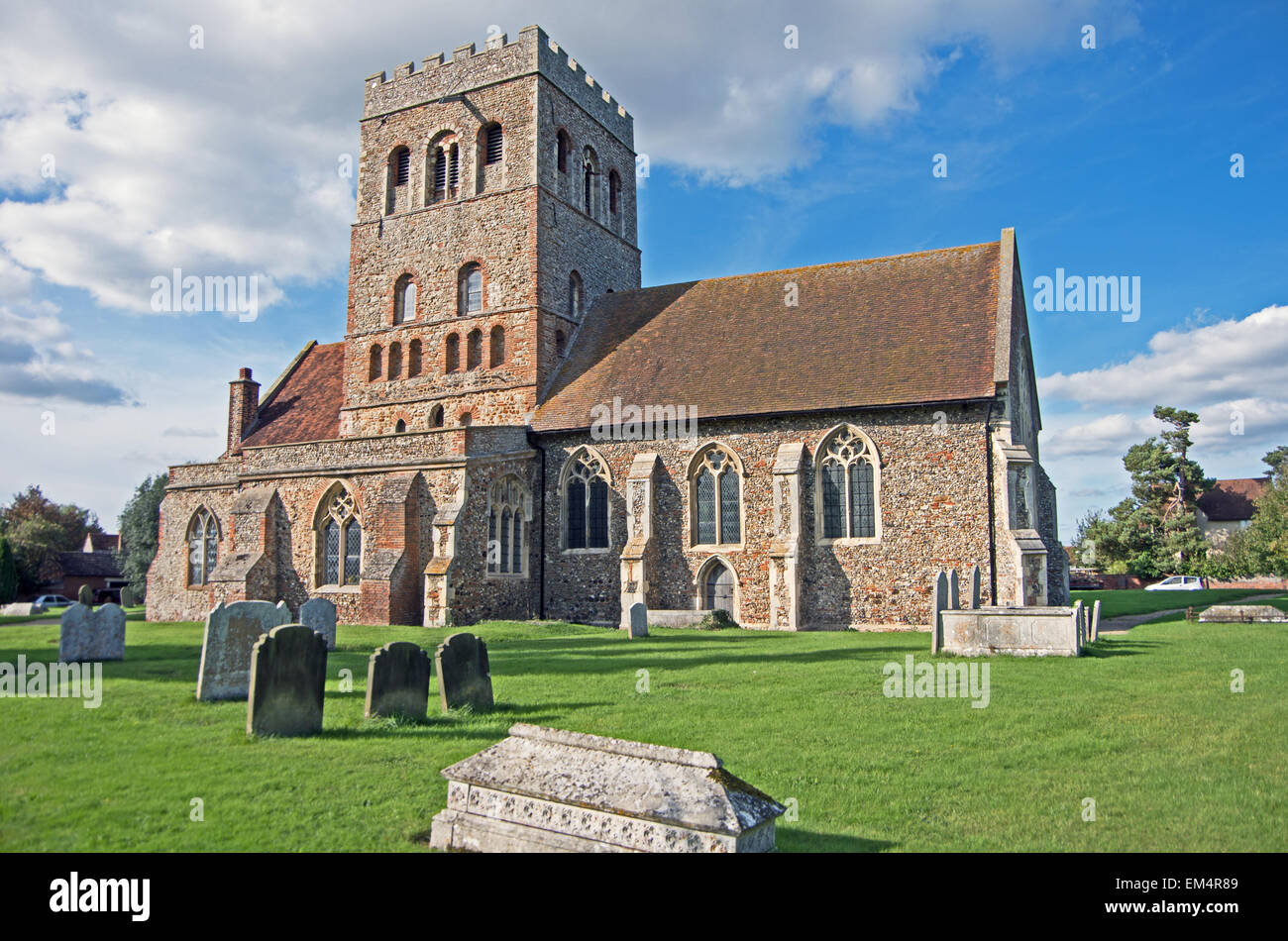 Grande Tey, Essex, Inghilterra, St Barnabus Chiesa, Foto Stock