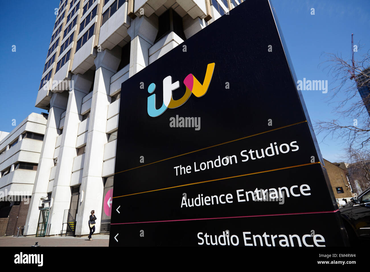 Centro Televisivo / ITV Studios - massa superiore, South Bank di Londra Foto Stock