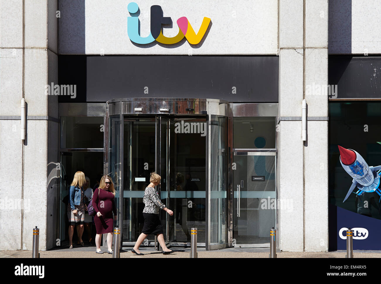 Centro Televisivo / ITV Studios - massa superiore, South Bank di Londra Foto Stock