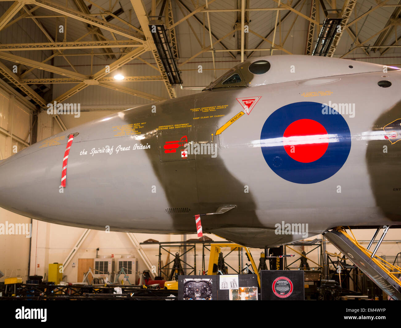 Ex-RAF Vulcan numero di serie XH558,conservati da Vulcan al cielo la fiducia, basato a Doncaster l'Aeroporto Robin Hood,Yorkshire,Brit Foto Stock