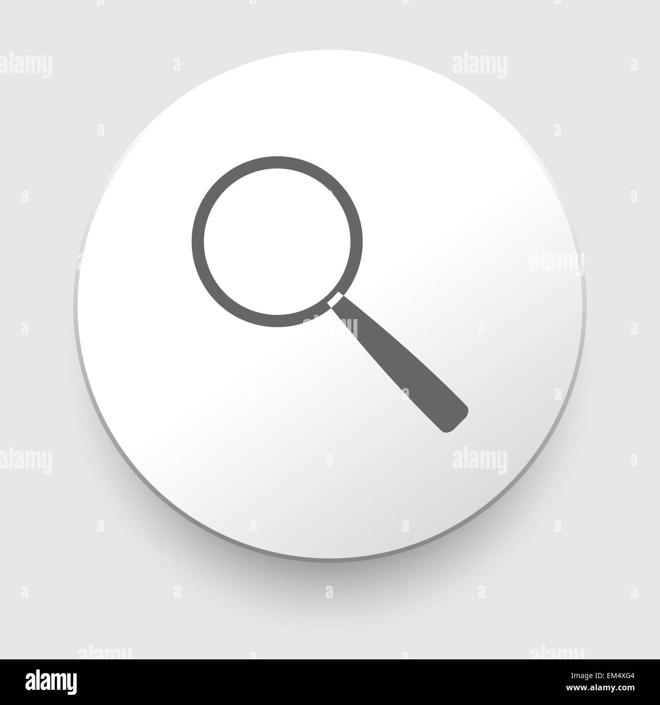 Icona di ricerca vettore - magnifier Foto Stock