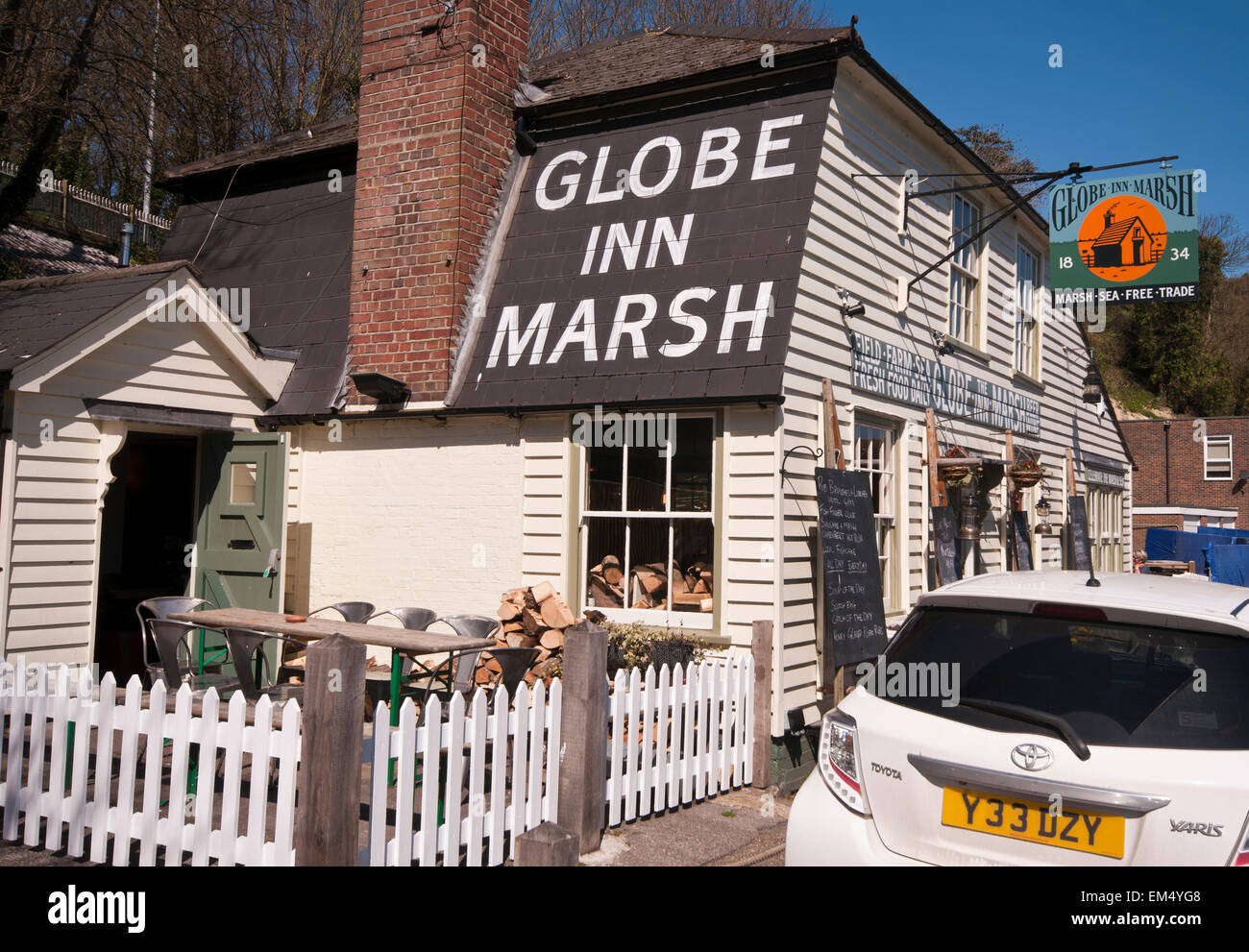 Globe Inn Marsh Rye East Sussex England Foto Stock