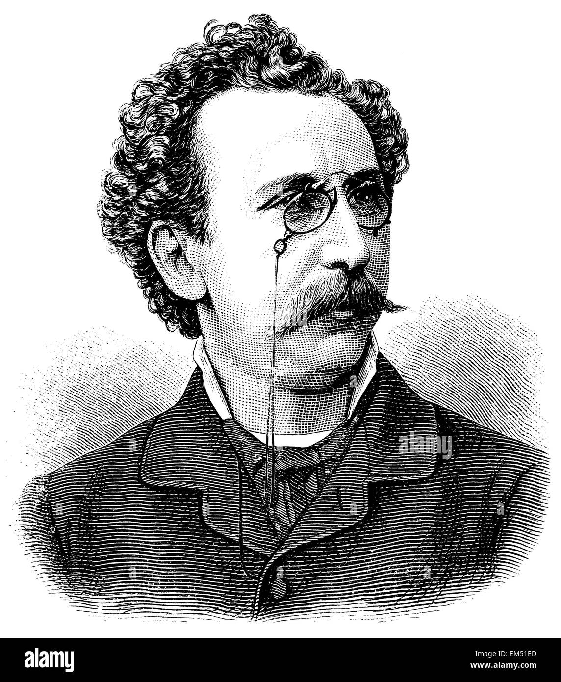 Paul Lindau ( nato il 3 giugno 1839 ) Foto Stock