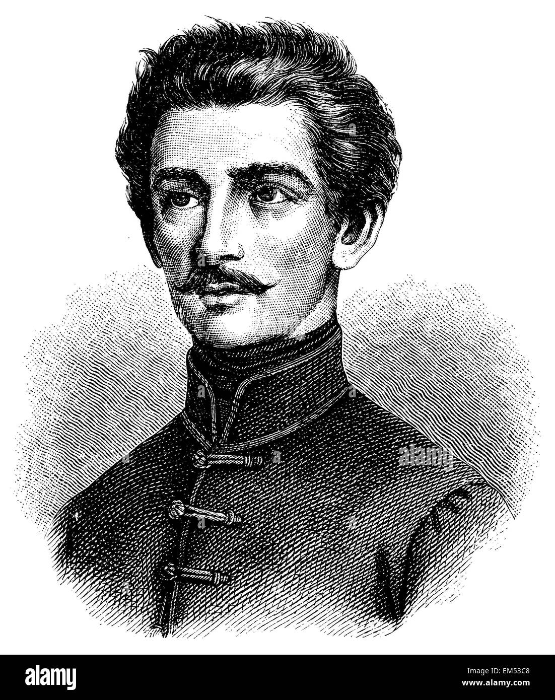 Alexander Petösi (nato il 31 dicembre 1822, morì il 31 luglio 1849) Foto Stock