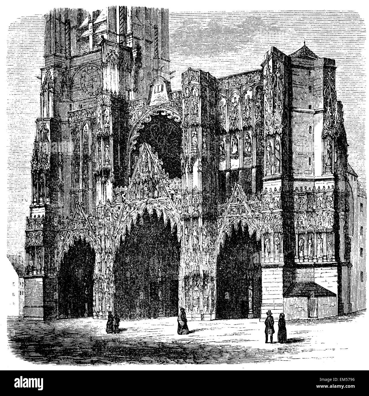 Cattedrale di Troyes. Francese - in stile gotico Foto Stock