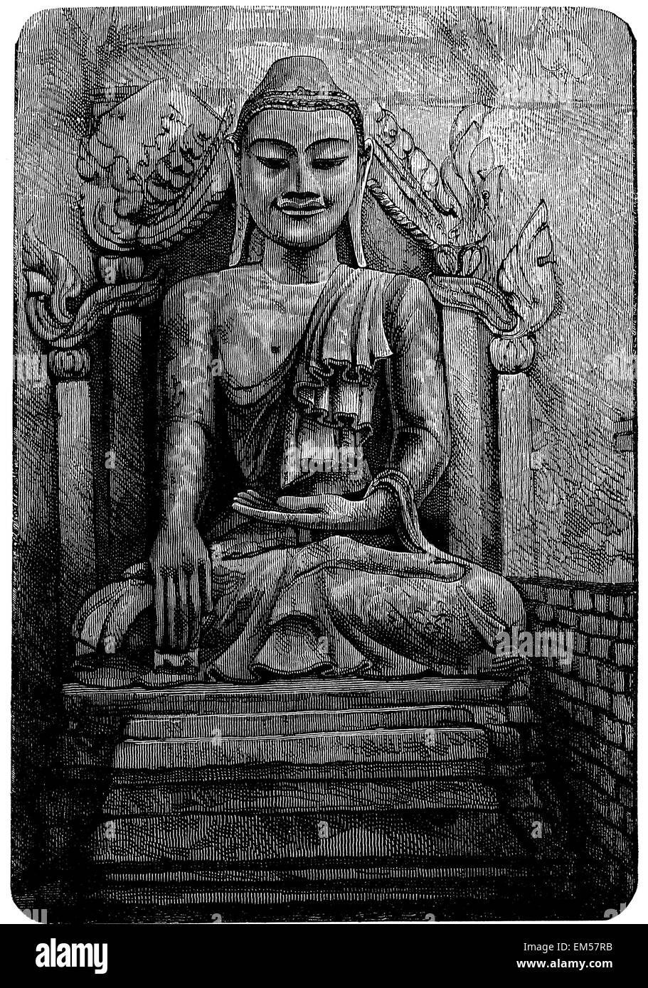 Immagine colossale del Buddha Foto Stock