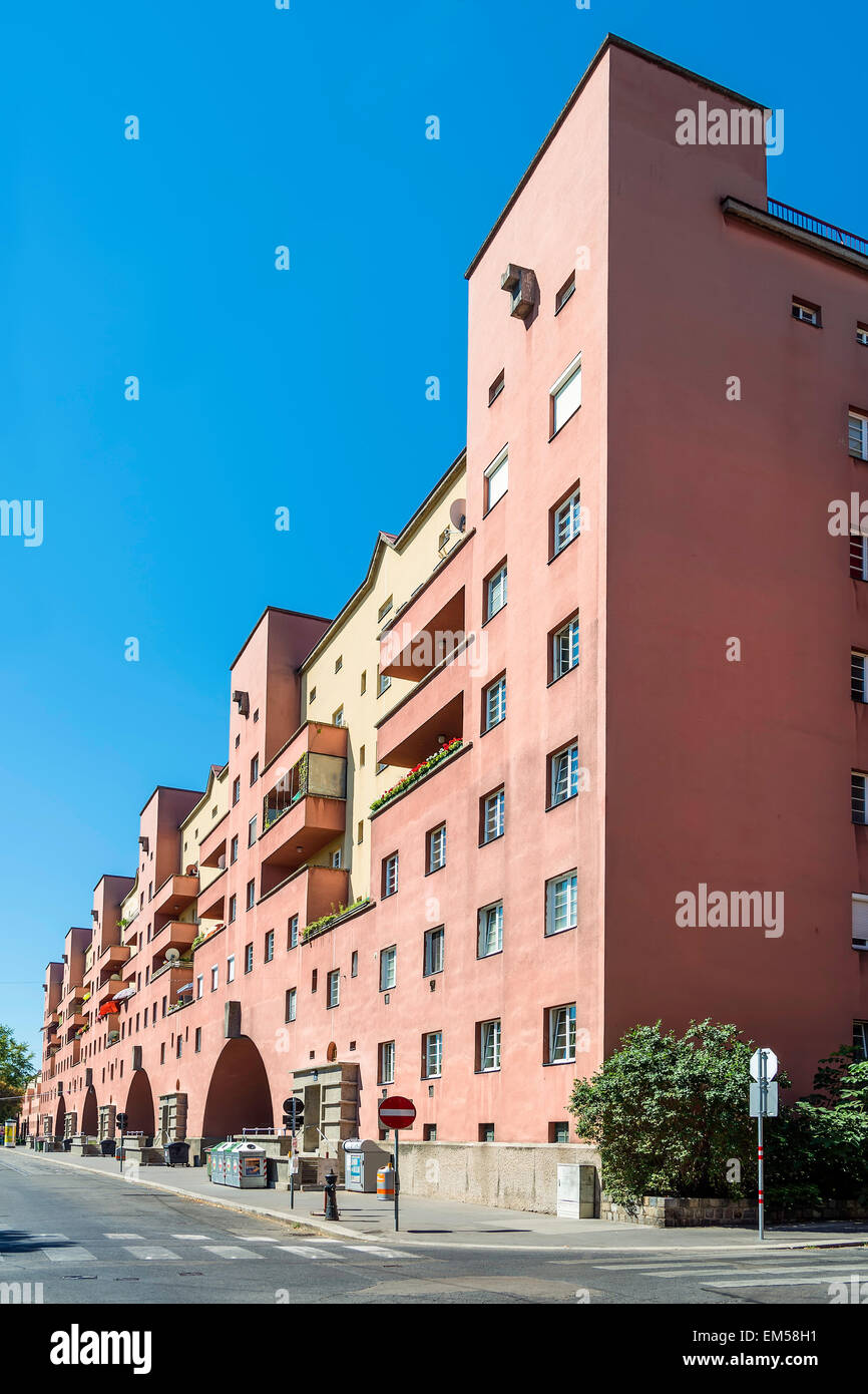 Side del Karl Marx Hof Foto Stock